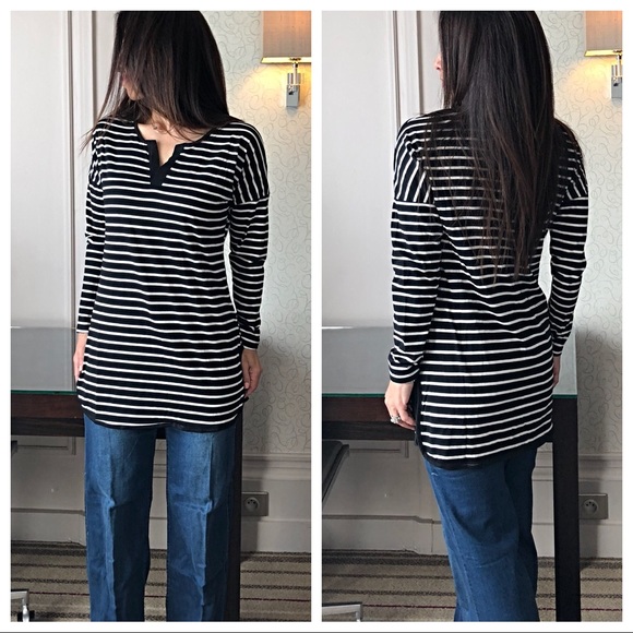 ✨LAST ONE ✨PARIS✨ long sleeves striped tunic - Picture 2 of 7
